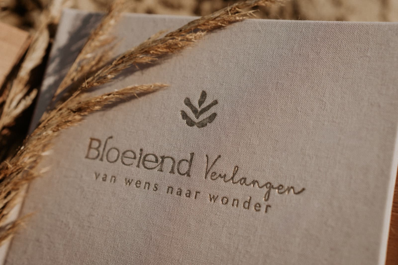 Dagboek op een linnen doek met monogram